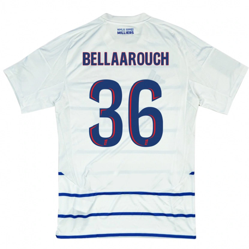 Danxen Kid Alaa Bellaarouch #36 White Blue Away Jersey 2024/25 T-Shirt