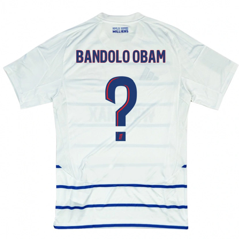 Danxen Kid Randy Bandolo Obam #0 White Blue Away Jersey 2024/25 T-Shirt