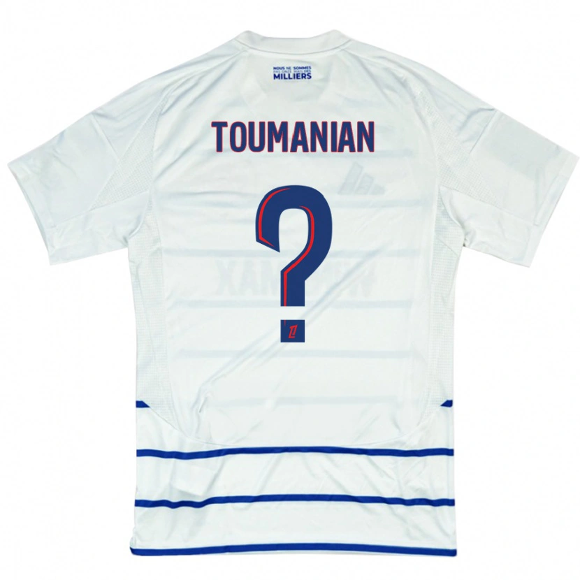 Danxen Kid Anthony Toumanian #0 White Blue Away Jersey 2024/25 T-Shirt