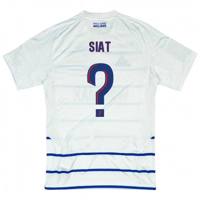 Danxen Kid Victor Siat #0 White Blue Away Jersey 2024/25 T-Shirt