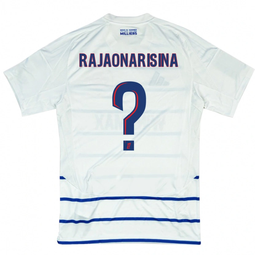 Danxen Kid Noah Rajaonarisina #0 White Blue Away Jersey 2024/25 T-Shirt