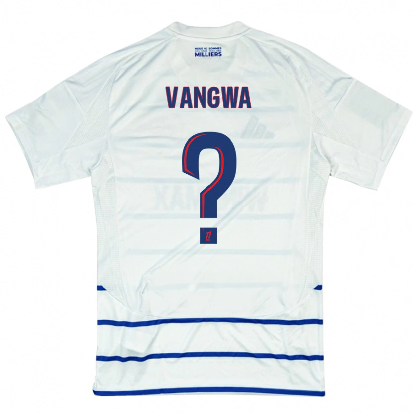 Danxen Kid Jilva Vangwa #0 White Blue Away Jersey 2024/25 T-Shirt