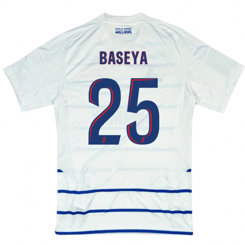 Danxen Kid Steven Baseya #25 White Blue Away Jersey 2024/25 T-Shirt