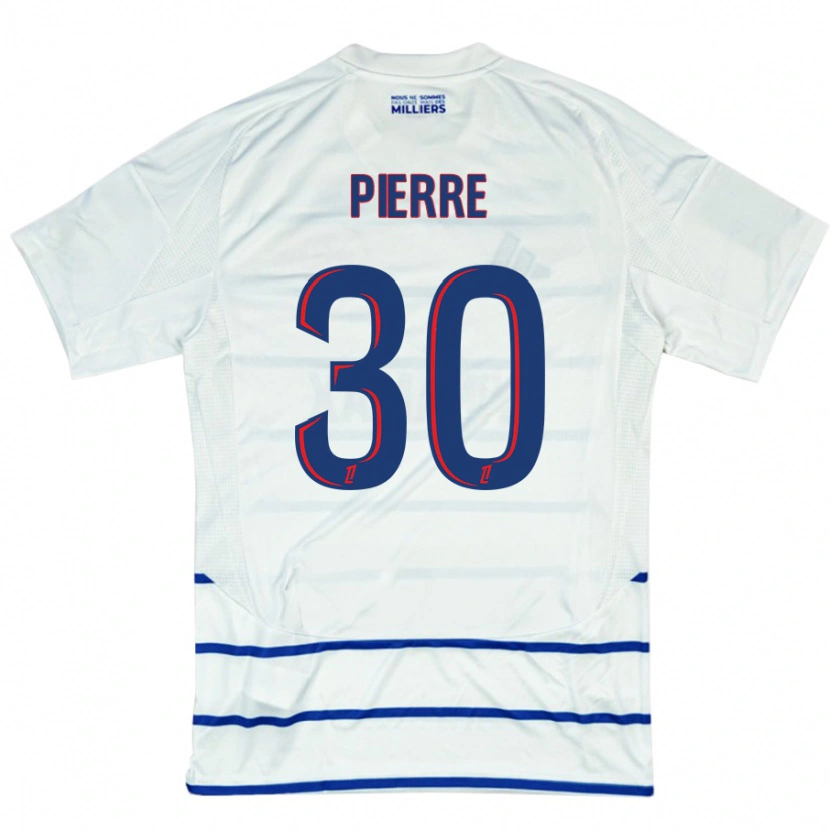 Danxen Kid Alexandre Pierre #30 White Blue Away Jersey 2024/25 T-Shirt