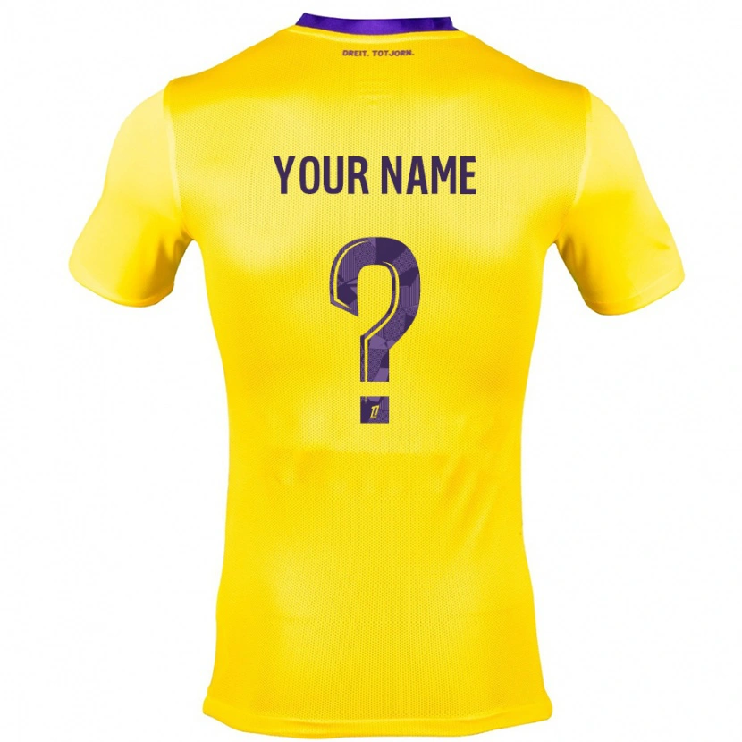 Danxen Kid Your Name #0 Yellow Purple Away Jersey 2024/25 T-Shirt