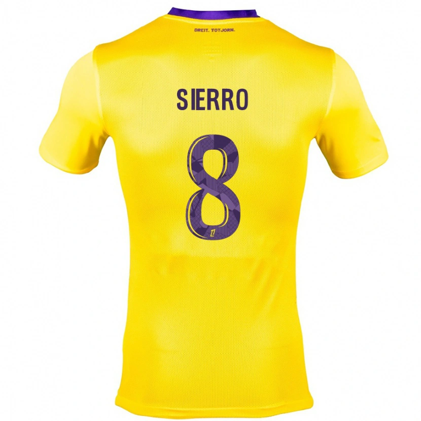 Danxen Kid Vincent Sierro #8 Yellow Purple Away Jersey 2024/25 T-Shirt