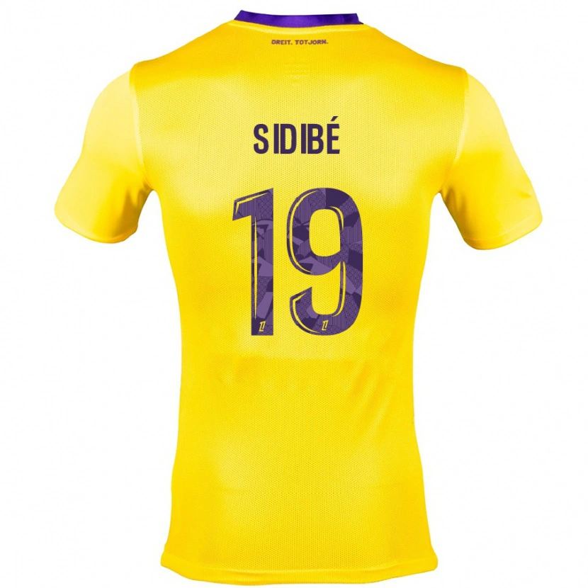 Danxen Kid Djibril Sidibé #19 Yellow Purple Away Jersey 2024/25 T-Shirt