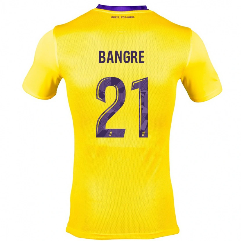 Danxen Kid Mamady Bangré #21 Yellow Purple Away Jersey 2024/25 T-Shirt