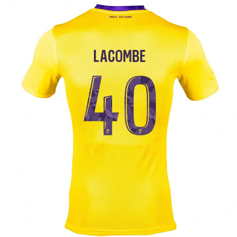 Danxen Kid Justin Lacombe #40 Yellow Purple Away Jersey 2024/25 T-Shirt