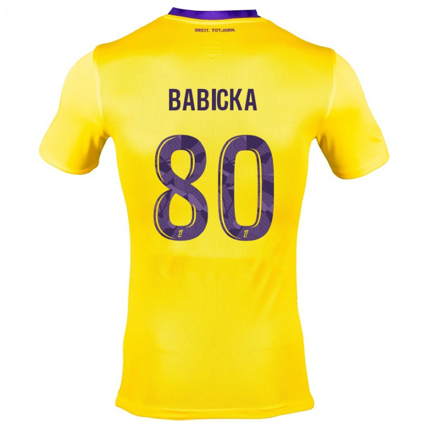 Danxen Kid Shavy Babicka #80 Yellow Purple Away Jersey 2024/25 T-Shirt