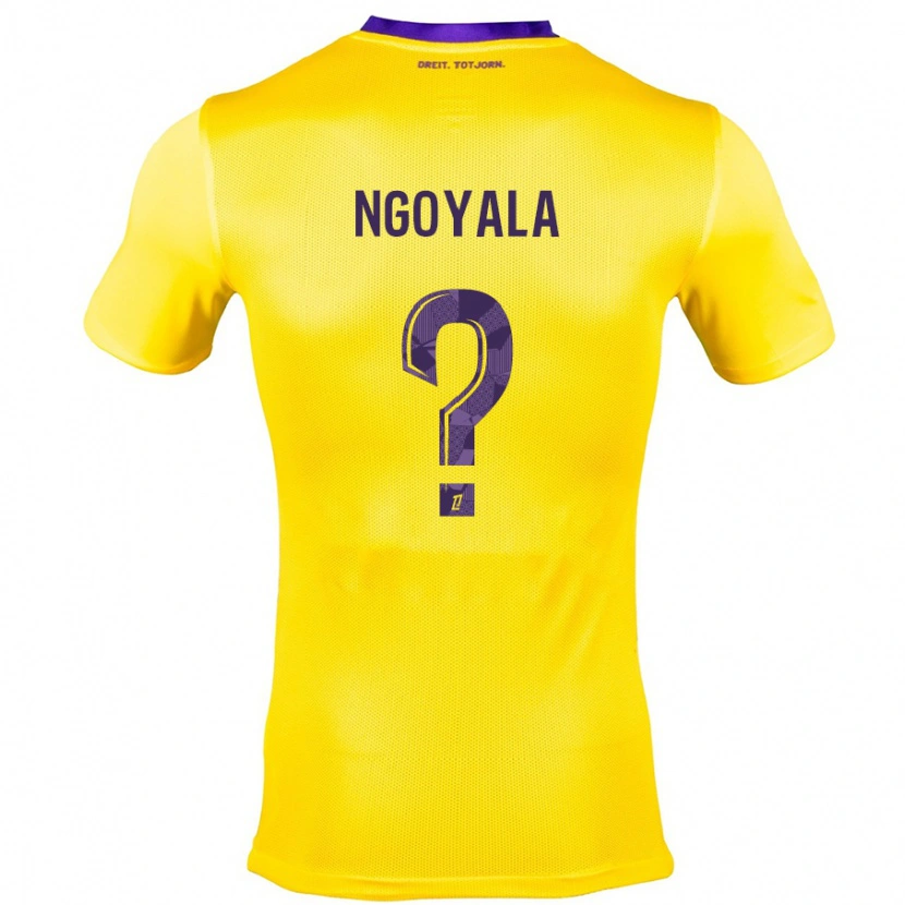 Danxen Kid Frédéric Efuele Ngoyala #0 Yellow Purple Away Jersey 2024/25 T-Shirt