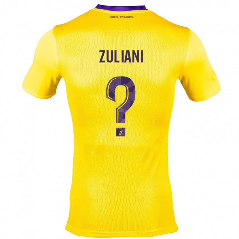 Danxen Kid Edhy Zuliani #0 Yellow Purple Away Jersey 2024/25 T-Shirt