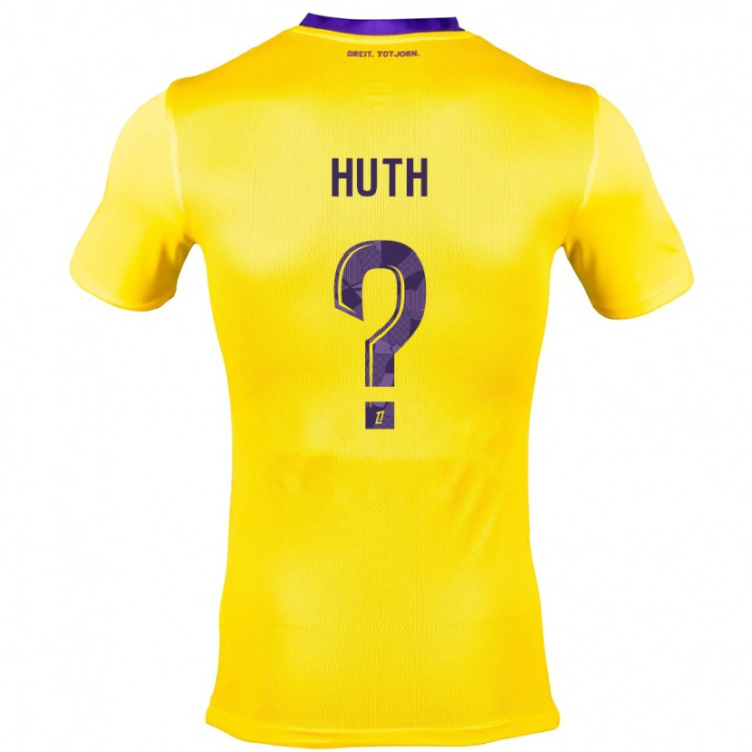 Danxen Kid Lony Huth #0 Yellow Purple Away Jersey 2024/25 T-Shirt