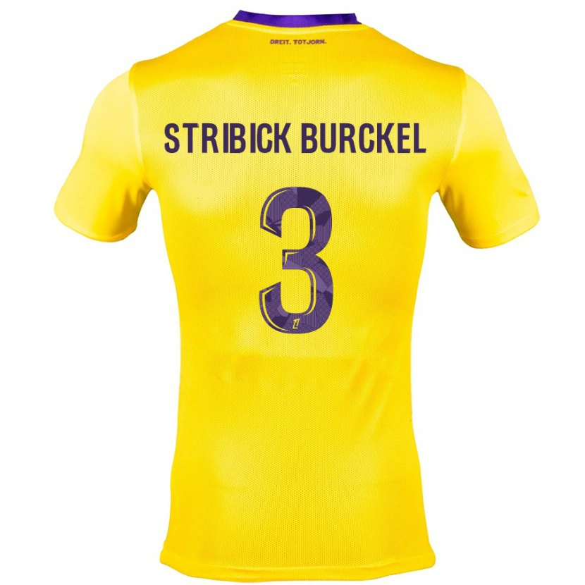 Danxen Kid Laetitia Stribick-Burckel #3 Yellow Purple Away Jersey 2024/25 T-Shirt