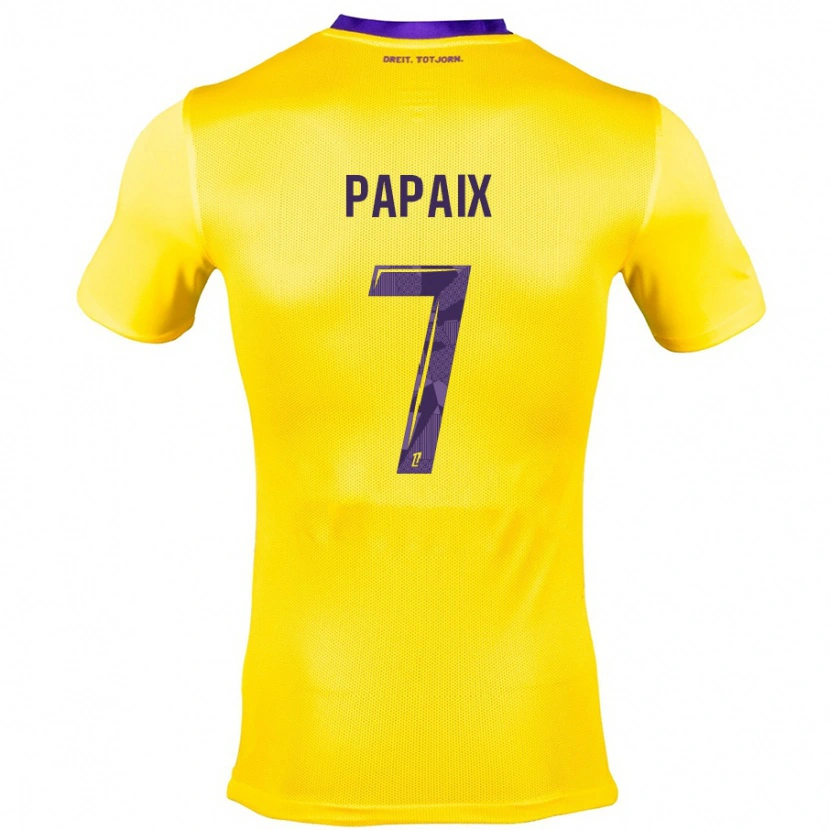 Danxen Kid Marie Papaix #7 Yellow Purple Away Jersey 2024/25 T-Shirt