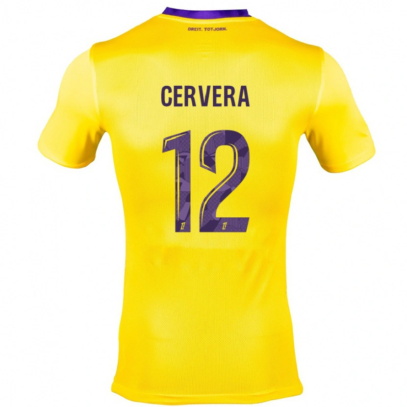 Danxen Kid Laurianne Cervera #12 Yellow Purple Away Jersey 2024/25 T-Shirt