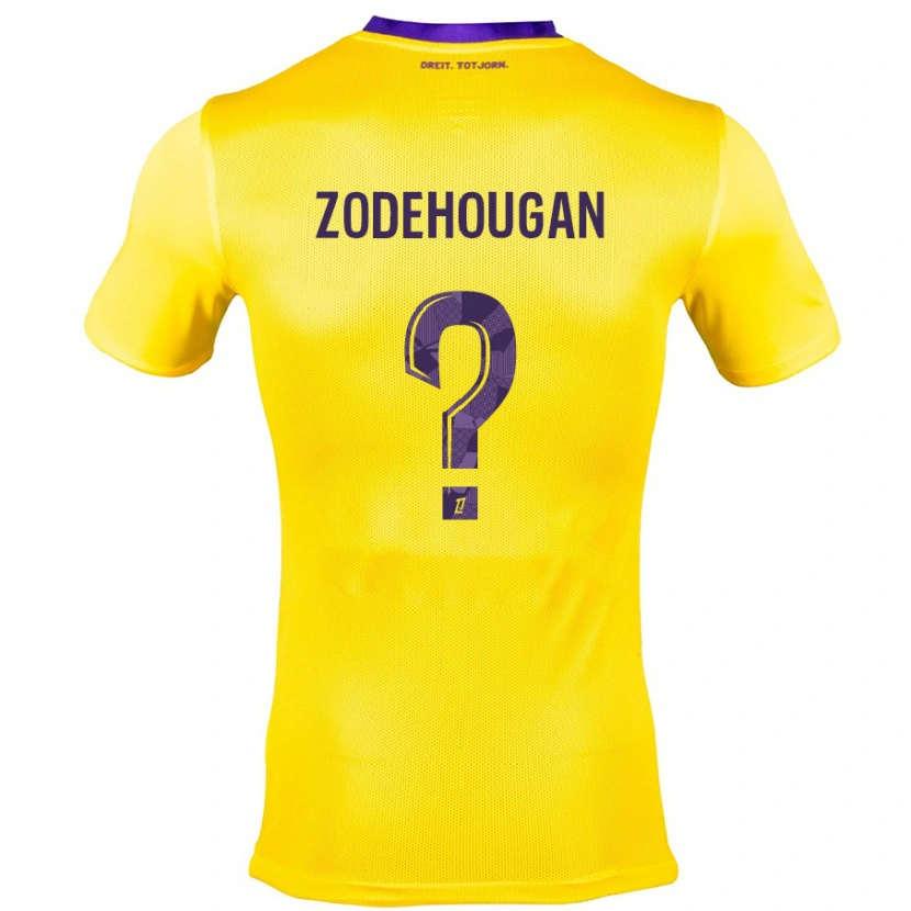 Danxen Kid Yanis Zodehougan #0 Yellow Purple Away Jersey 2024/25 T-Shirt