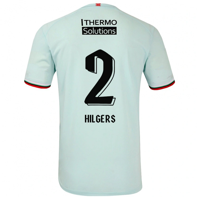 Danxen Kid Mees Hilgers #2 Light Green Away Jersey 2024/25 T-Shirt