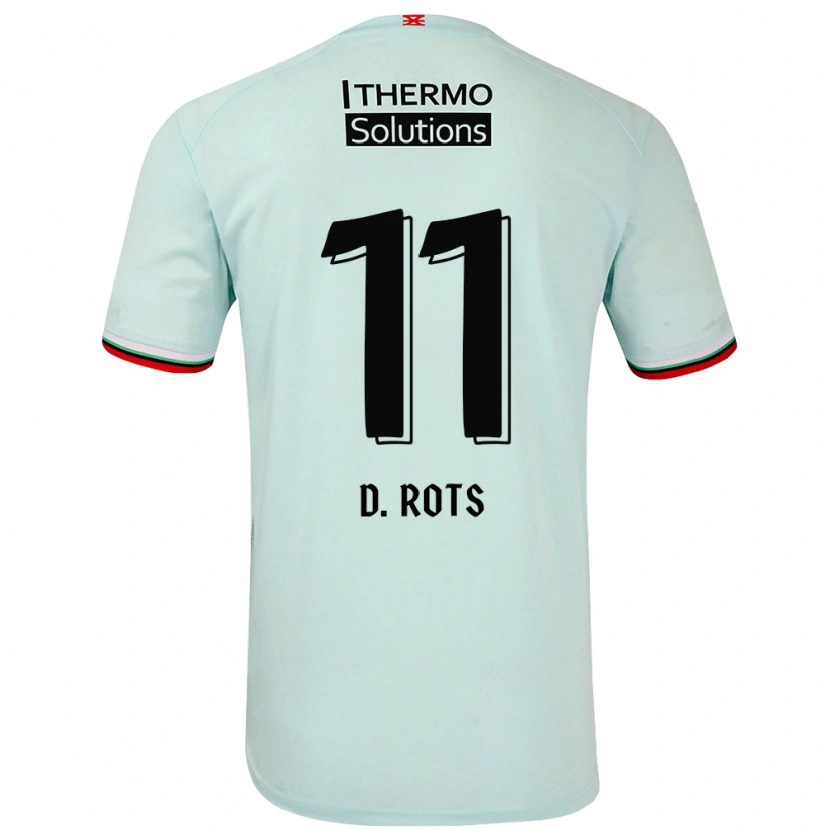 Danxen Kid Daan Rots #11 Light Green Away Jersey 2024/25 T-Shirt