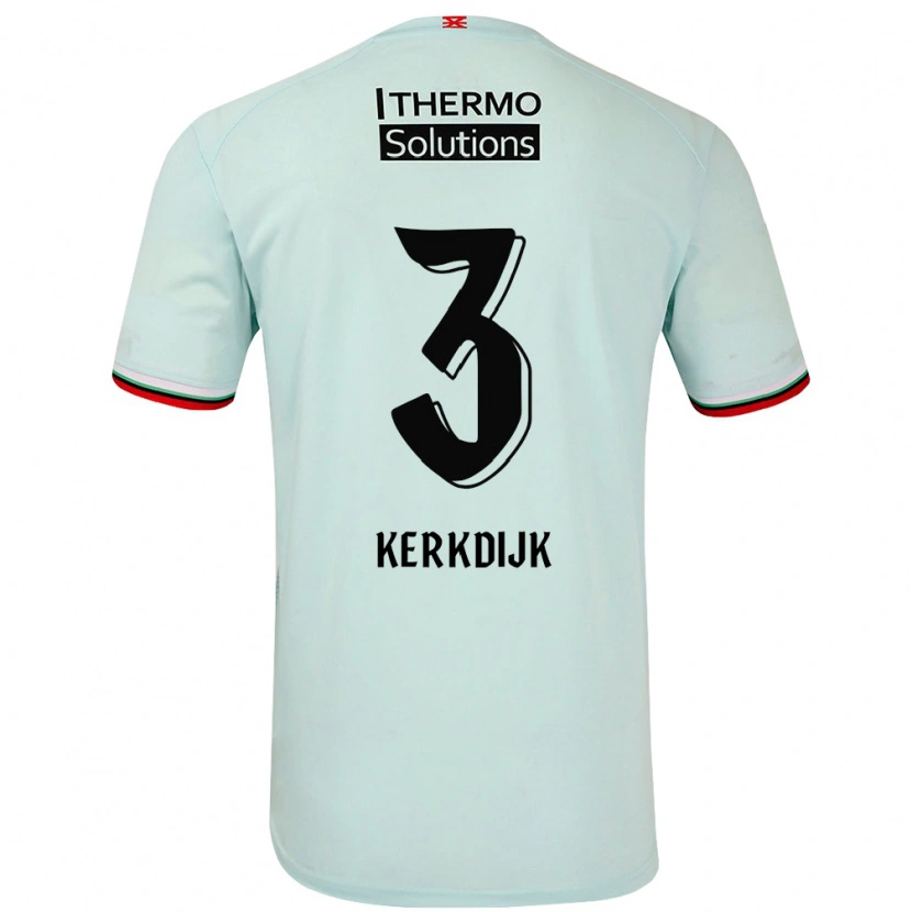 Danxen Kid Danique Kerkdijk #3 Light Green Away Jersey 2024/25 T-Shirt