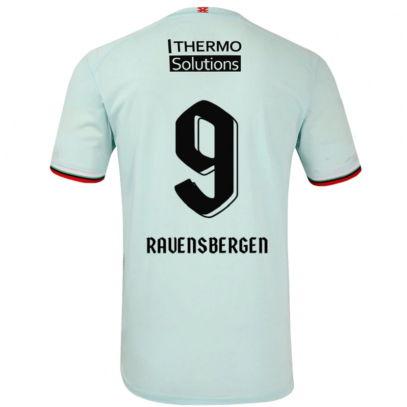 Danxen Kid Jaimy Ravensbergen #9 Light Green Away Jersey 2024/25 T-Shirt