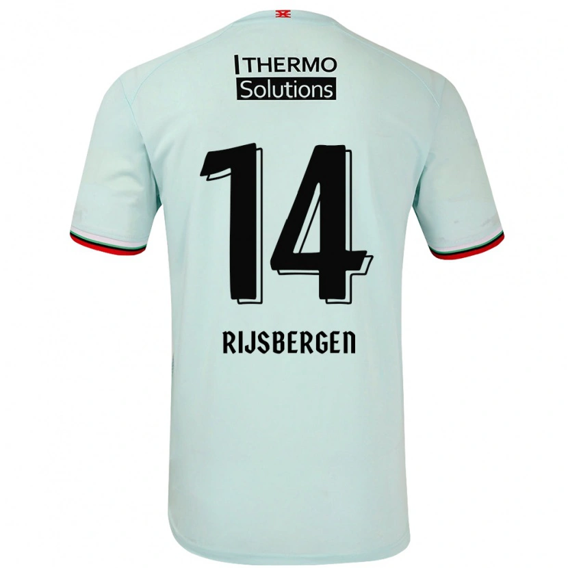 Danxen Kid Liz Rijsbergen #14 Light Green Away Jersey 2024/25 T-Shirt