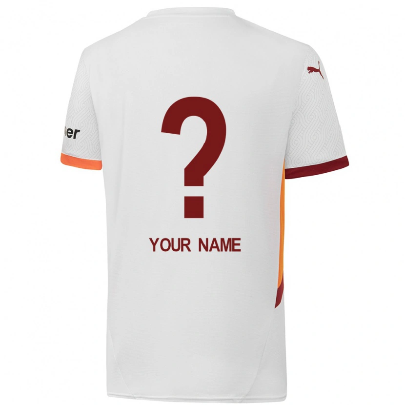 Danxen Kid Your Name #0 White Yellow Red Away Jersey 2024/25 T-Shirt