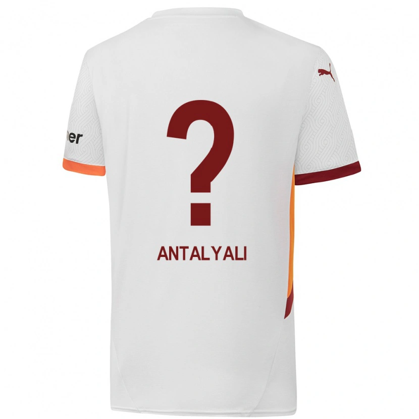 Danxen Kid Taylan Antalyalı #0 White Yellow Red Away Jersey 2024/25 T-Shirt