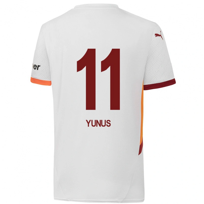 Danxen Kid Yunus Akgün #11 White Yellow Red Away Jersey 2024/25 T-Shirt