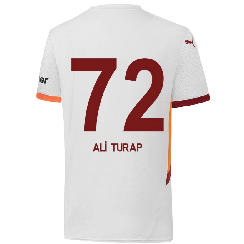 Danxen Kid Ali Turap Bülbül #72 White Yellow Red Away Jersey 2024/25 T-Shirt