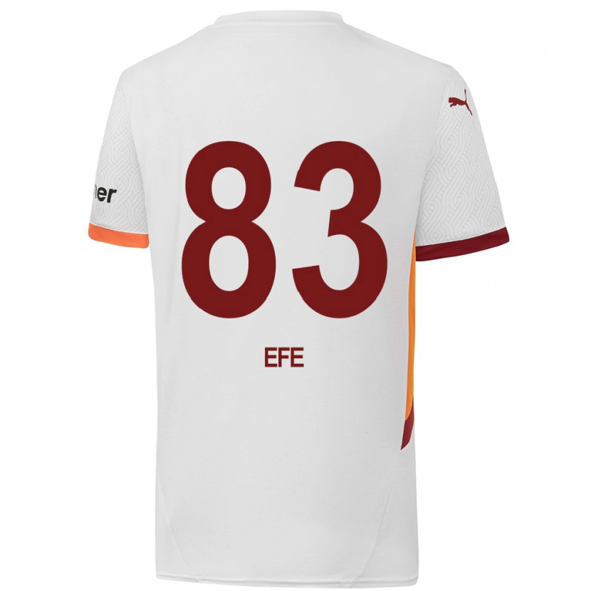 Danxen Kid Efe Akman #83 White Yellow Red Away Jersey 2024/25 T-Shirt