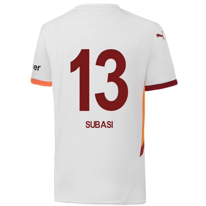 Danxen Kid Kadir Subaşı #13 White Yellow Red Away Jersey 2024/25 T-Shirt