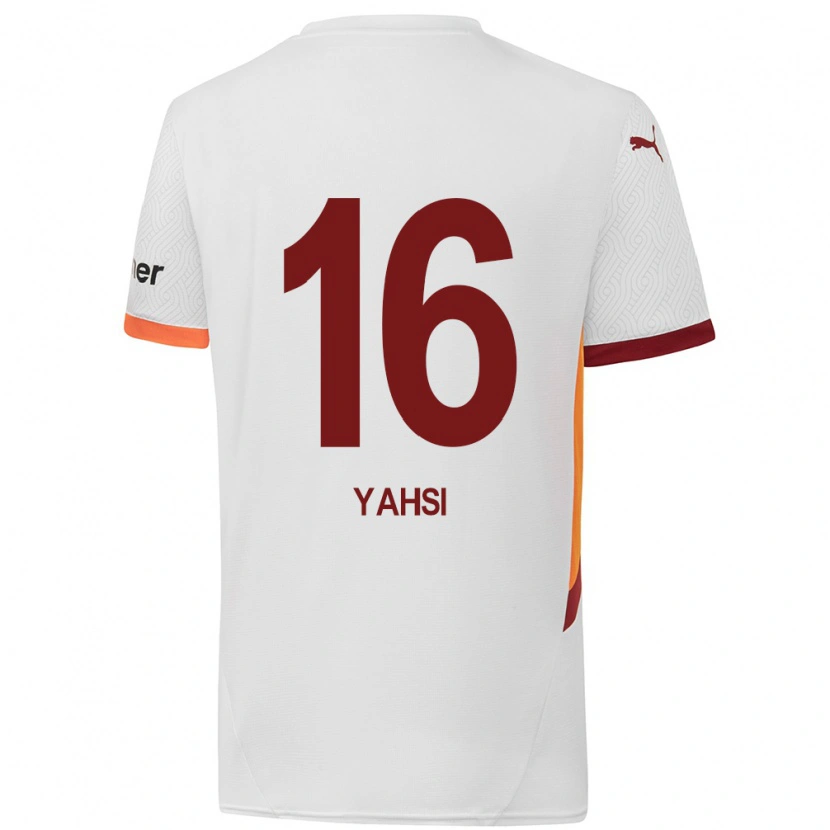 Danxen Kid İsmail Yahşi #16 White Yellow Red Away Jersey 2024/25 T-Shirt