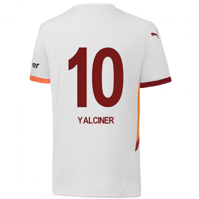 Danxen Kid İsmigül Yalçıner #10 White Yellow Red Away Jersey 2024/25 T-Shirt