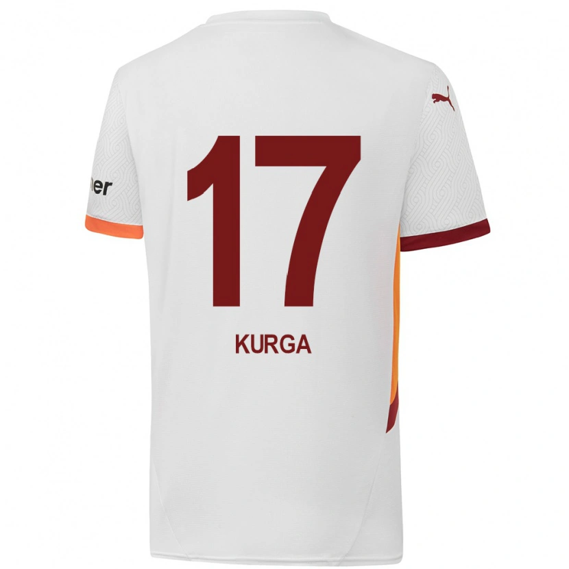 Danxen Kid Handan Kurğa #17 White Yellow Red Away Jersey 2024/25 T-Shirt