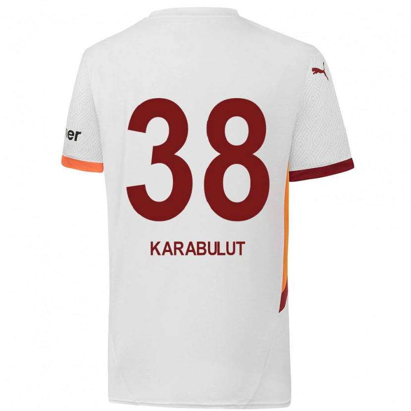 Danxen Kid Arzu Karabulut #38 White Yellow Red Away Jersey 2024/25 T-Shirt