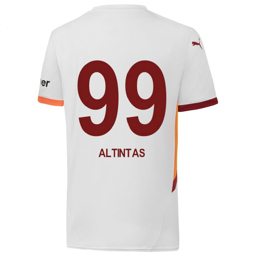 Danxen Kid Benan Altıntaş #99 White Yellow Red Away Jersey 2024/25 T-Shirt