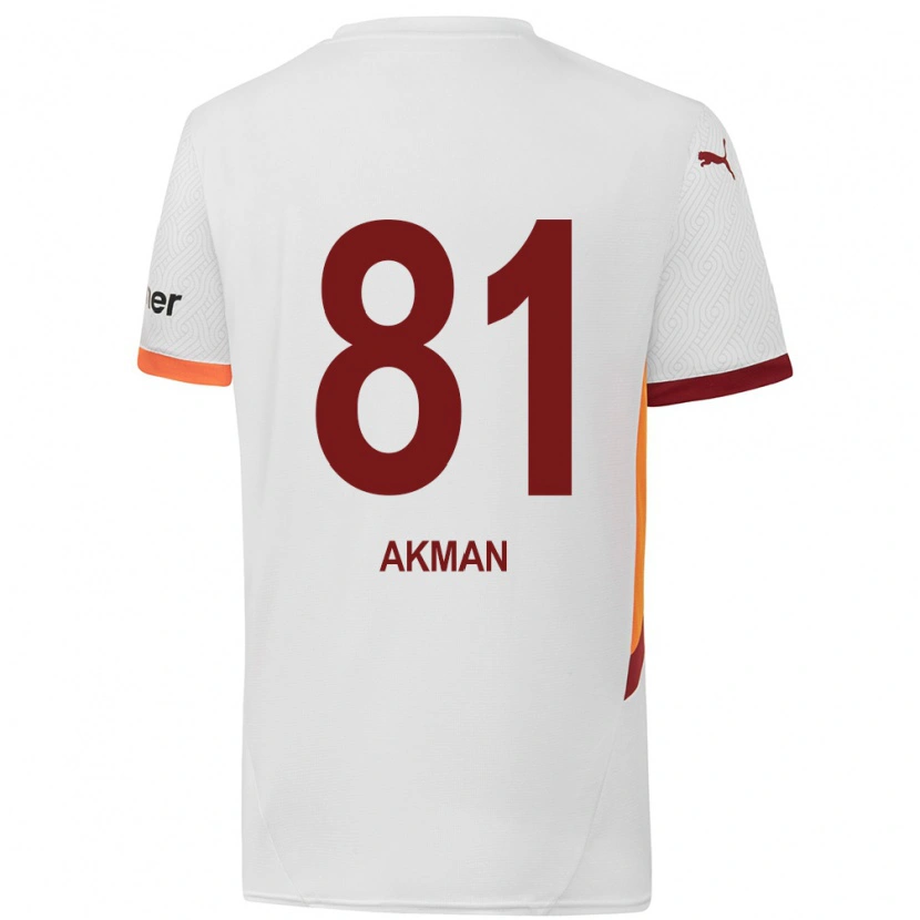 Danxen Kid Hamza Akman #81 White Yellow Red Away Jersey 2024/25 T-Shirt