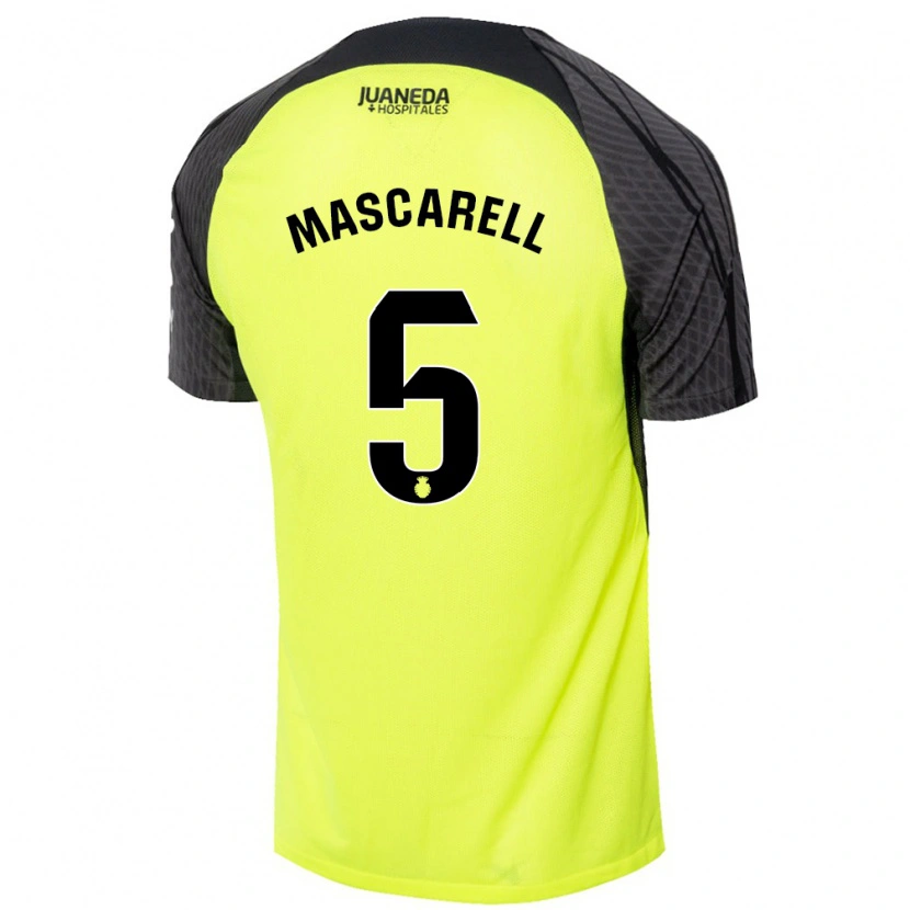 Danxen Kid Omar Mascarell #5 Fluorescent Green Black Away Jersey 2024/25 T-Shirt