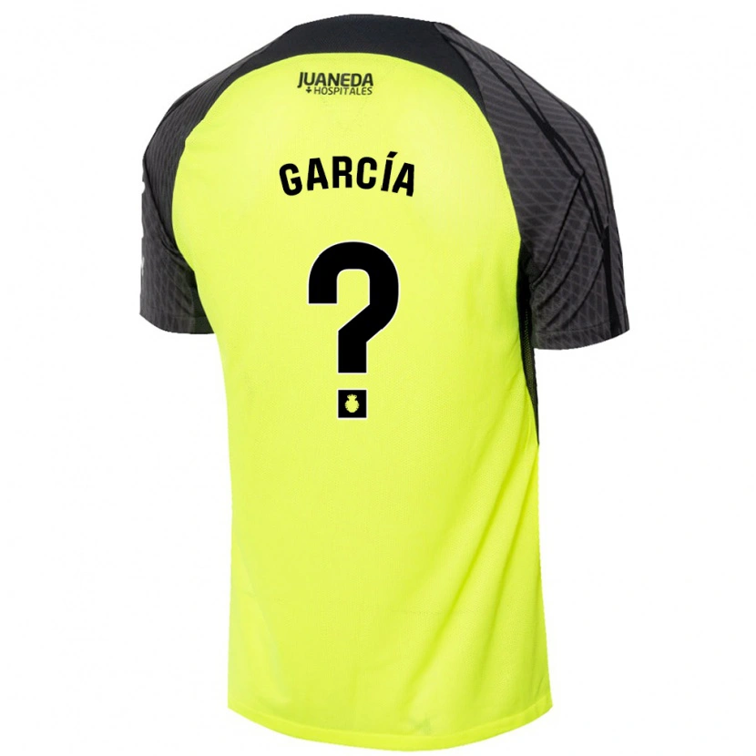 Danxen Kid Pere García #0 Fluorescent Green Black Away Jersey 2024/25 T-Shirt