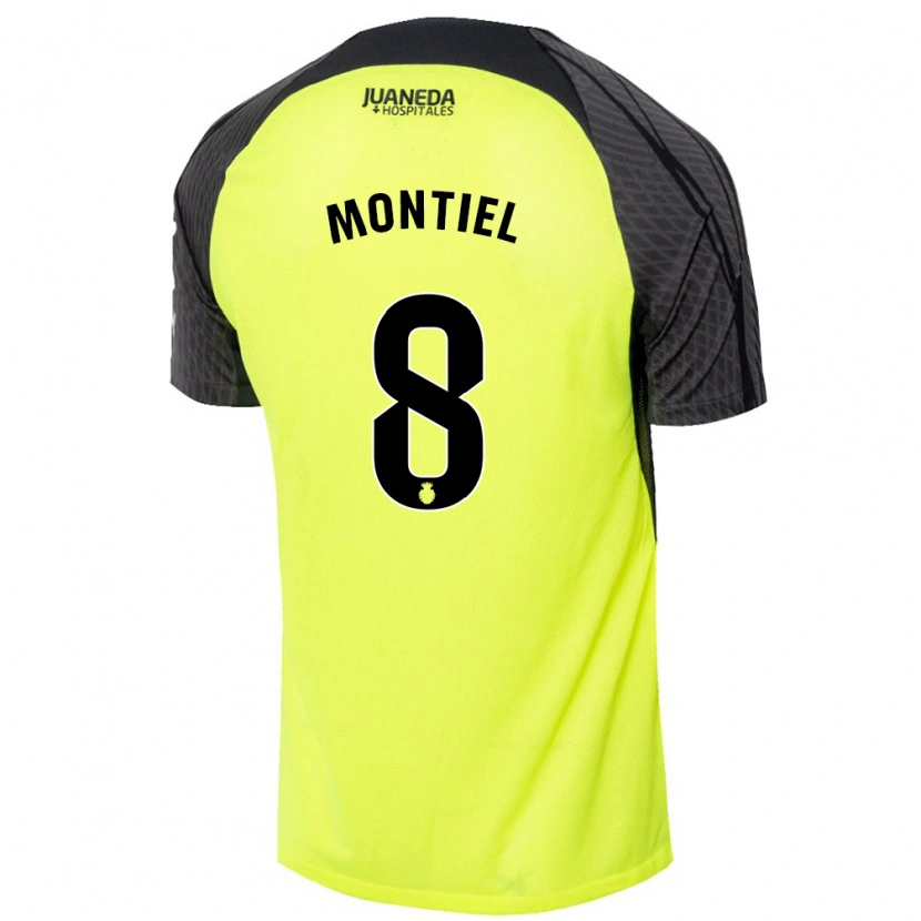 Danxen Kid Luis Montiel #8 Fluorescent Green Black Away Jersey 2024/25 T-Shirt