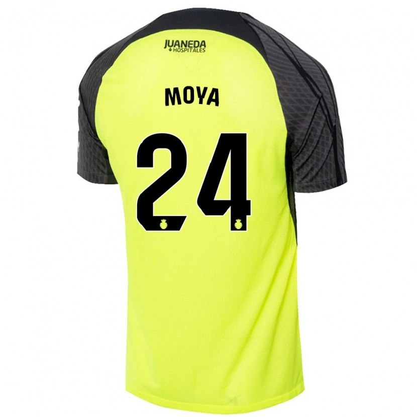 Danxen Kid Pablo Moyá #24 Fluorescent Green Black Away Jersey 2024/25 T-Shirt