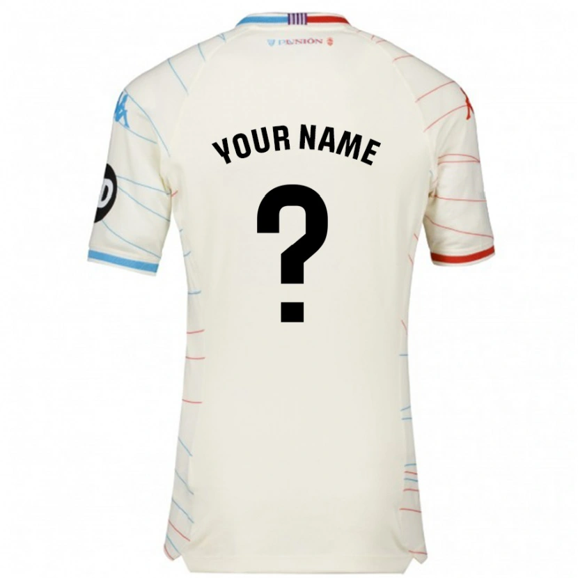 Danxen Kid Your Name #0 White Red Blue Away Jersey 2024/25 T-Shirt