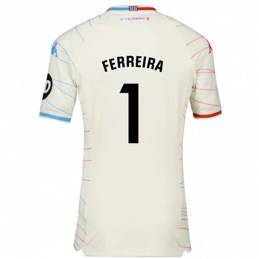 Danxen Kid André Ferreira #1 White Red Blue Away Jersey 2024/25 T-Shirt