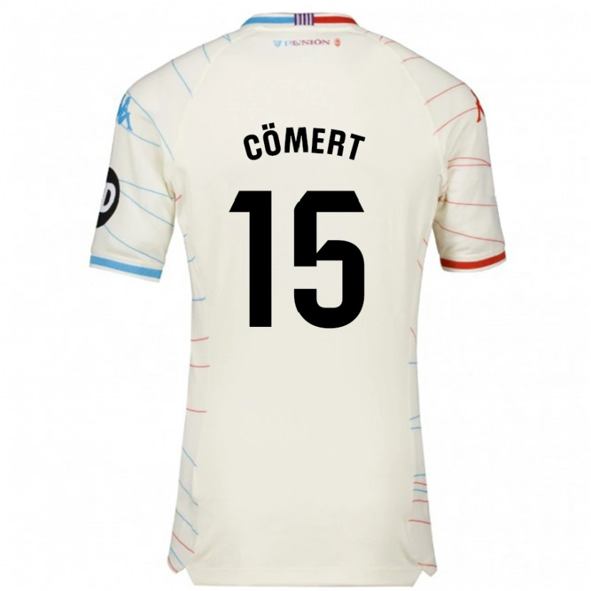 Danxen Kid Eray Cömert #15 White Red Blue Away Jersey 2024/25 T-Shirt