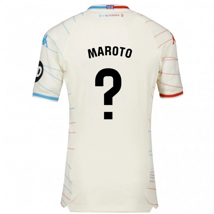 Danxen Kid Mario Maroto #0 White Red Blue Away Jersey 2024/25 T-Shirt