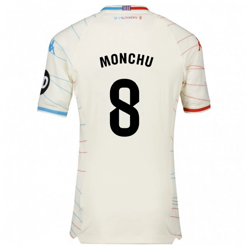 Danxen Kid Monchu #8 White Red Blue Away Jersey 2024/25 T-Shirt