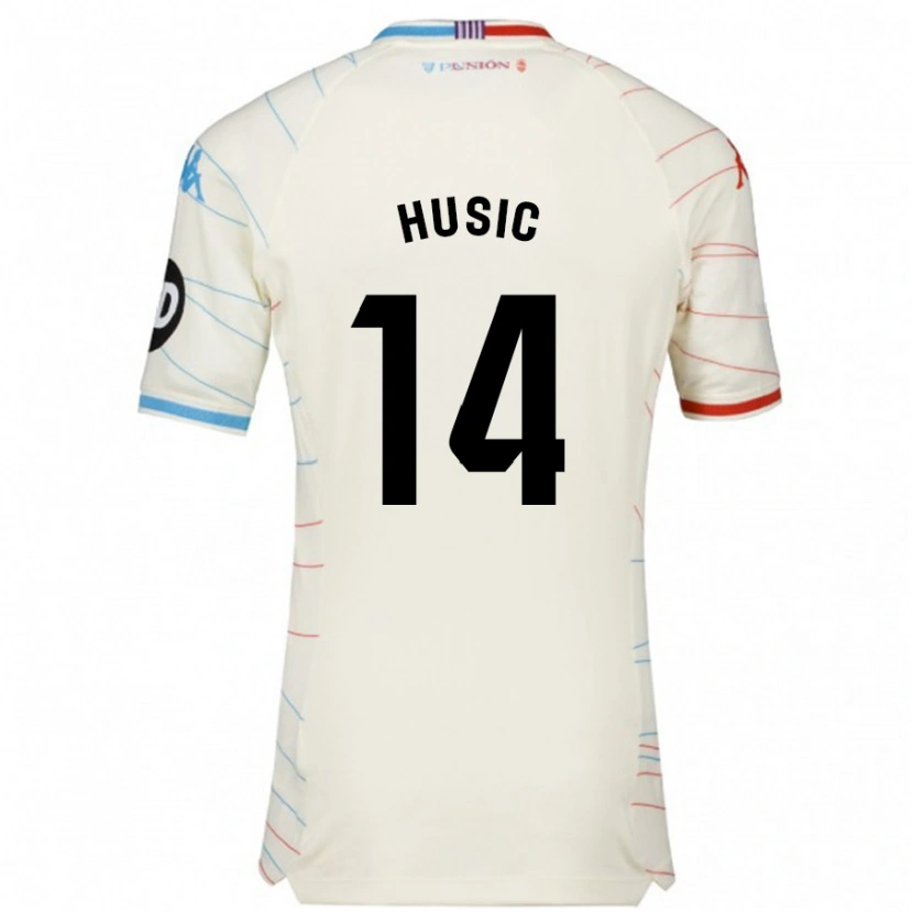 Danxen Kid Salih Husic #14 White Red Blue Away Jersey 2024/25 T-Shirt