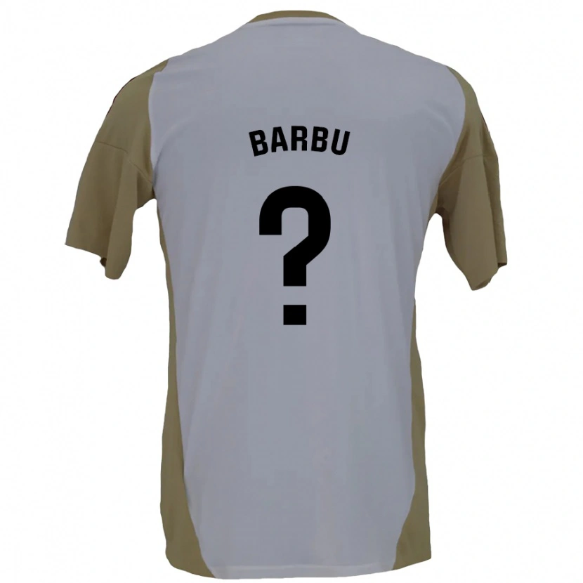 Danxen Kid Álex Barbu #0 Brown White Away Jersey 2024/25 T-Shirt