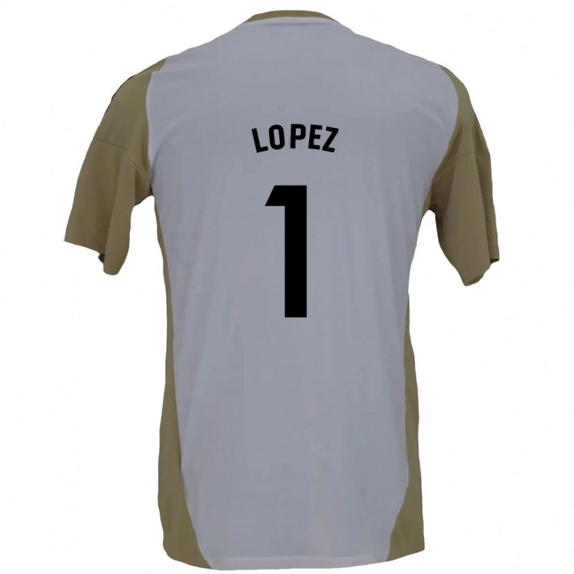 Danxen Kid Luis López #1 Brown White Away Jersey 2024/25 T-Shirt